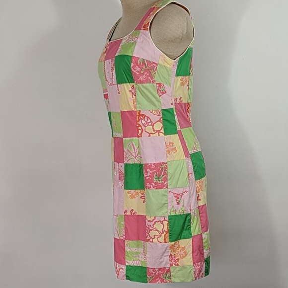Lilly Pulitzer Patchwork Dress Size 4 - Picture 6 of 8